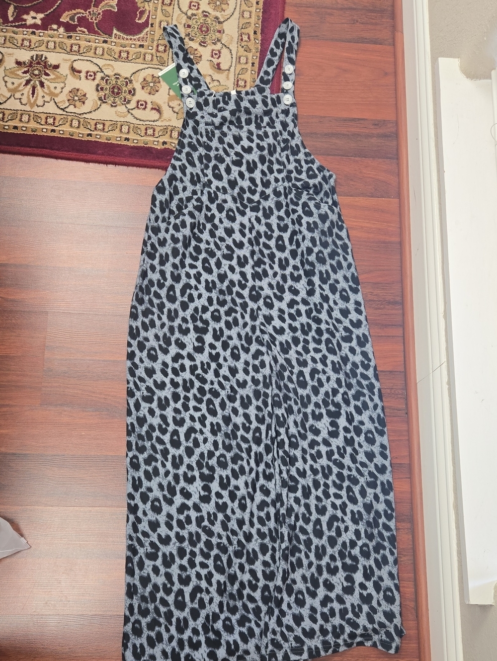 Halara Cheetah Print Overalls NWT Med Petite
